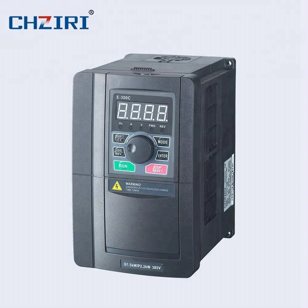 CHZIRI 380V 440V 1.5kW สามเฟสอินเวอร์เตอร์ความถี่ตัวแปร vfd ac ไดรฟ์