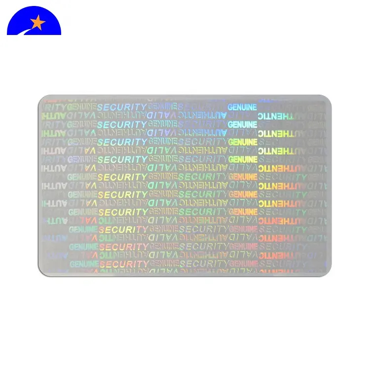 Trasparente di Sicurezza ID Ologramma Overlay,ID Ologrammi per le Carte, Personalizzato Carta del PVC Ologramma Overlay