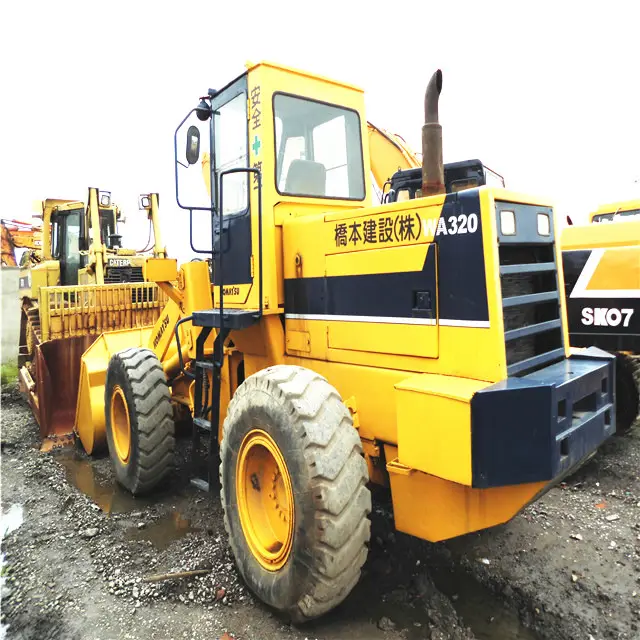 تستخدم كوماتسو عجلة WA320-3 محمل/قديم WA200 WA470 كوماتسو العلامة التجارية WA320-1 ، komatsu wa320-1 رافعة عجل