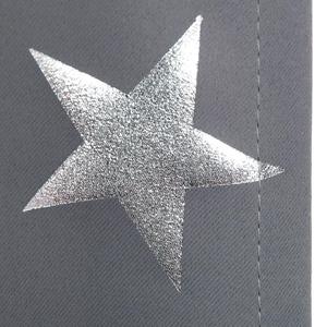 Newest Design Darkening Thermal Insulated Grommet Panels Sliver Stars Foil Printing Curtain Ready Made - Product Image 5