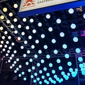 Светодиодный RGB светильник с кинетическим шаром Orbisfly, подвесной шар DMX или программное управление - Product Image 1