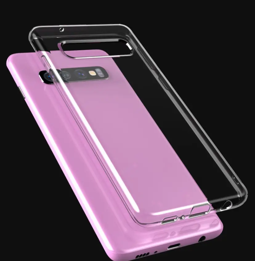 Clear 투명 tpu phone case 대 한 samsung s10 s10 plus s10 lite tpu clear phone case