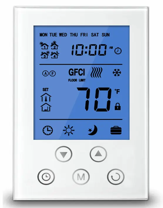 Jepu — Thermostat Programmable GM4, avec capteur de sol, GFCI de classe A