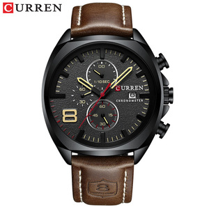 2025 CURREN 8324 orologio sportivo maschile orologio da polso impermeabile da uomo al quarzo di lusso di prima qualità