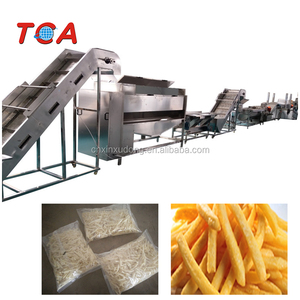 フライドポテトフライヤーマシン/冷凍フライドポテト生産ライン