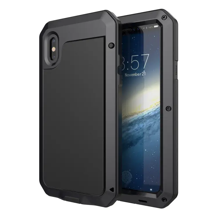 TENCHEN Aluminum Metal Gorilla Shock Waterproof Case CoverためSamsung Galaxy S7/S7エッジゴリラガラスケース