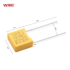 免费样品275v 104k安全聚酯Mkp X2电容器0.1uf 310v MPX薄膜电容器100nf交流10毫米间距帽，带规格 - Product Image 5