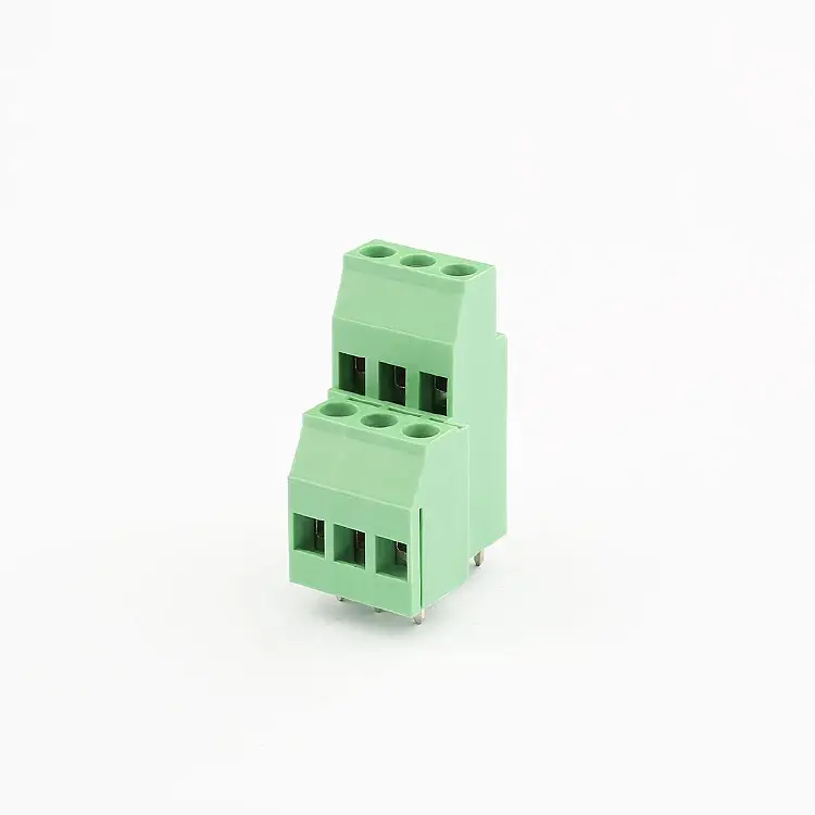 Terminal de solda pcb de 5.08mm, conector de 3 pinos, terminal de parafuso de latão