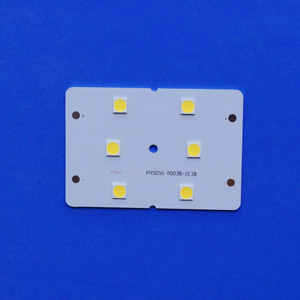20W25Wカスタム6ポイントSMD5050Led PCB、50x50mmレンズモジュール付き