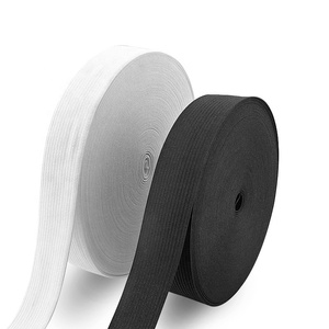 涤纶编织扁平织带针织松紧带 - Product Image 2