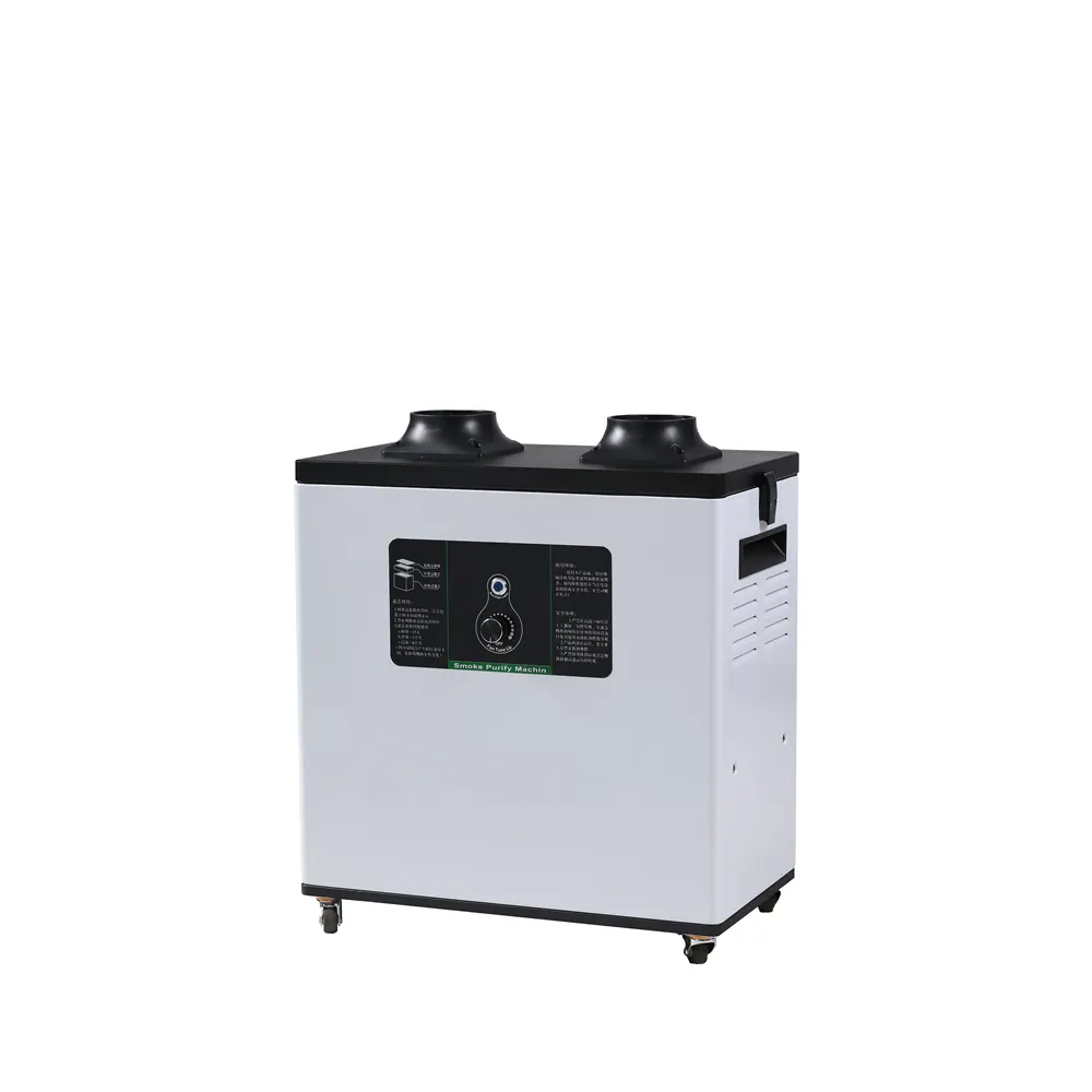 factory smoke purifier machine 200w Laser welding industrial air extractor with 2 arms silicone cover
