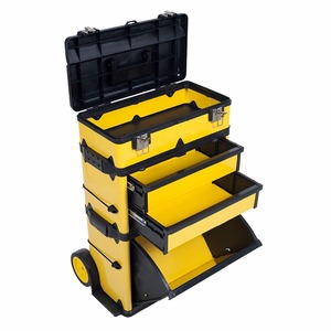 3 合 1 套 4 可堆叠抽屉工具箱工具车