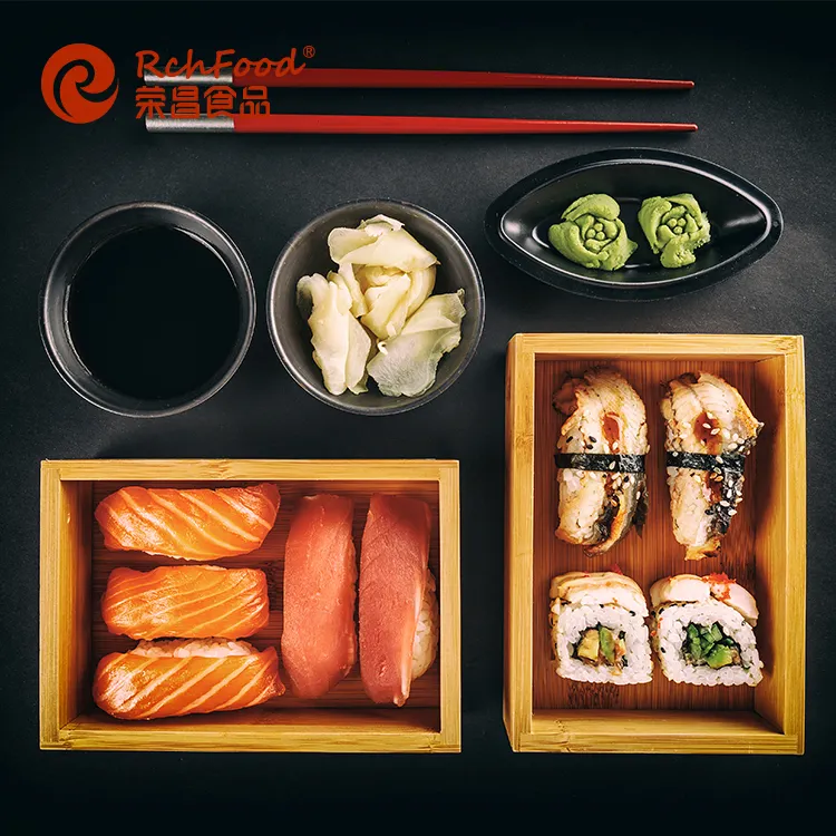Ingredientes de comida japonesa jengibre de sushi en escabeche natural amarillo