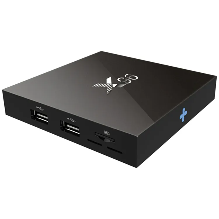 Mejor oferta Amlogic android 7.1.2 quad core S905X descargar X96 manual de usuario para caja de tv inteligente