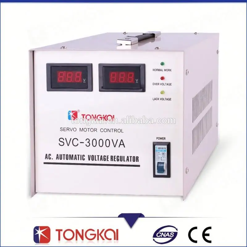 Stabilisateur de tension automatique à courant alternatif 3kva pour réfrigérateur