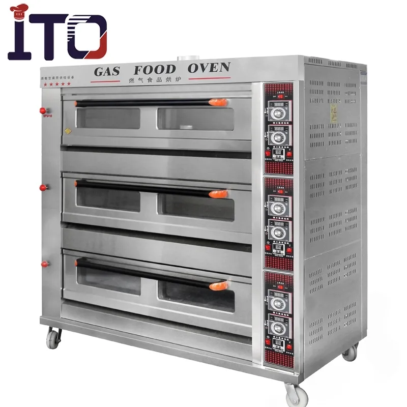 Factory wholesale Stainless Steel Bakery Equipment Bread Pizza Cake Electric Gas bakery oven prices
