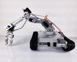 TS100 12V מנוע 7-DOF רובוט זרוע חכם RC רובוט ערכת הלם בולם RC טנק רכב עם WiFi - Product Image 4