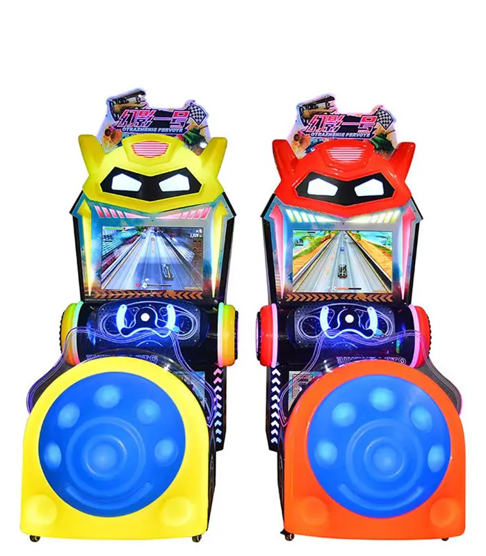 Máquina de simulador de carreras Phantom One que funciona con monedas, máquina de juego de arcade para niños de velocidad en línea a la venta
