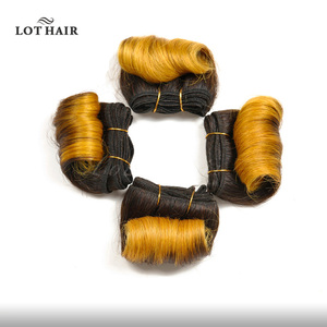 Fabrika fiyat toptan doğal görünümlü saf Remy yumru kısa saç örgü - Product Image 5