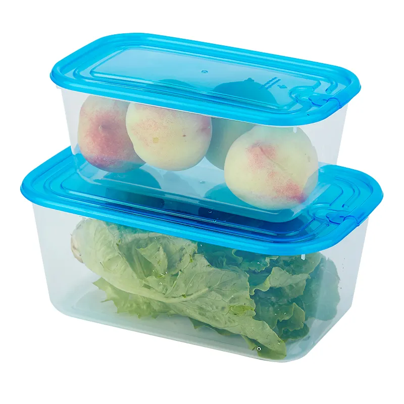 Clear PP Plastic Airtight Crisper With air flow Food Saver Storage Containers Set lunch box bento box BPA free
