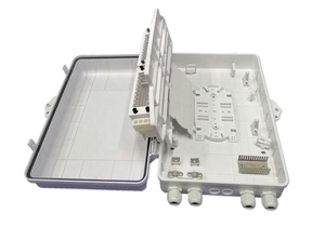Caixa De Distribuição Óptica Impermeável Ao Ar Livre Ftth 32 48 Núcleos ODP FAT FP 1x32 PLC Fiber Termination Splitter Box com 4 Cable Port