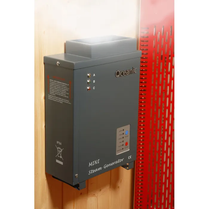 Satılık Oceanic Mini Elektrikli Sauna Aroma Buhar Jeneratörü 500 W 750 W 1KW küçük buhar jeneratörü