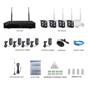 CCTV Loosafe 4 Kênh <span class=keywords><strong>Kit</strong></span> <span class=keywords><strong>960P</strong></span> Ngoài Trời An Ninh Nhà Camera Không Dây Ngoài Trời Wifi <span class=keywords><strong>Nvr</strong></span> <span class=keywords><strong>Kit</strong></span> An Ninh Hệ Thống CCTV - Product Image 4