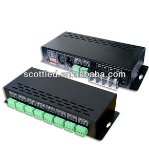 16 kanal konstantstrom 350mA/kanal eingang dmx 511 signal ausgang pwm-signal led rgb dmx decoder - Product Image 1