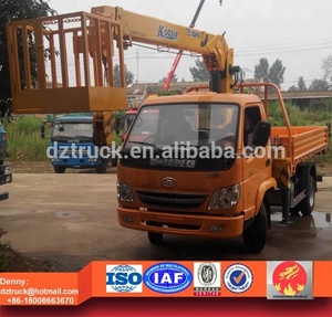 T-vua Xe Tải xe tải với Tải Cần cẩu, 2ton xe tải container với cần cẩu để bán - Product Image 4