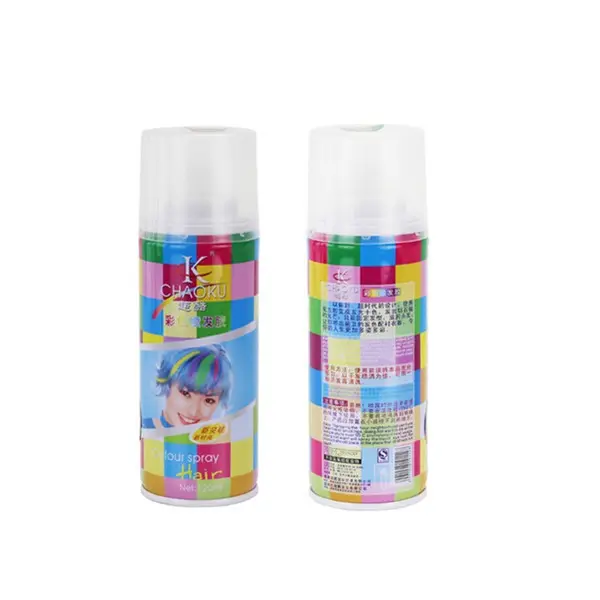 120ml temporal lavable color de pelo spray/spray de color para el cabello