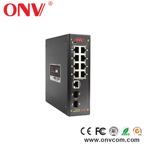 Hot Sale Products Managed Gigabit 8 port Industrial Fiber Media Converter with 5 Years Warranty