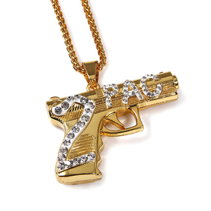 שרשרת זהב מגניבות היפ הופ מגניב גברים של 2pac מעוצב שרשרת אביזר