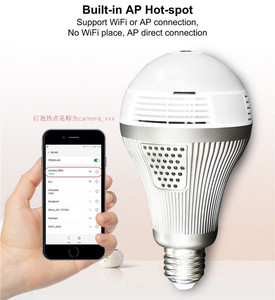 Ha condotto la Lampadina <span class=keywords><strong>Wifi</strong></span> Della Macchina Fotografica Wit Scheda di Memoria di Registrazione Video