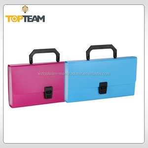 Plastic pp <strong>box</strong> folder <strong>with</strong> <strong>handle</strong>,plastic A5 expanding <strong>files</strong> <strong>with</strong> printing - Product Image 1