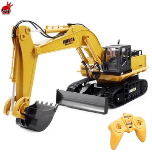 HUINA 1510 <strong>RC</strong> 2.4G 11CH Metal Remote Control Engineering Toy Truck Model Toy Hot Selling Toys - Product Image 1
