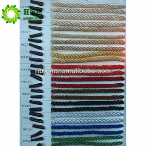 Cuerda de alambre dorada y plateada, cuerda trenzada de rayón, cuerdas trenzadas - Product Image 1