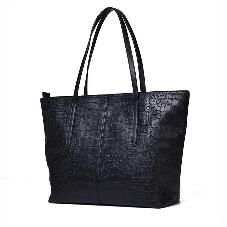 Online shopping Fashion PU leather handbag Tote bag Crocodile Leather bag