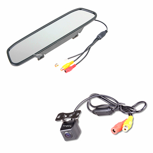 Latest <strong>Car</strong> Rear View <strong>Mirror</strong> Parking <strong>Sensor</strong> Reversing Aid Camera Kit With 4.3 Inch TFT-LCD Monitor (KT-4039&amp;KT-107S) - Product Image 1