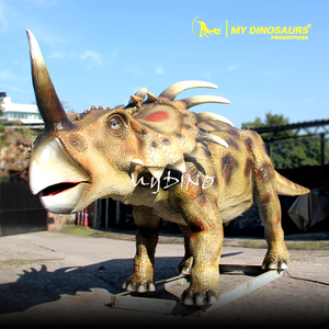 Benim Dino XJ227 bahçe dekorasyon İnteraktif Animatronic dinozor Triceratops