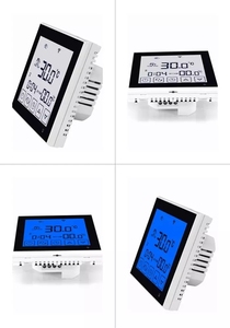 AB03H Touch Screen Heating blue backlight Thermostat with <strong>Weekly</strong> <strong>Programmable</strong>