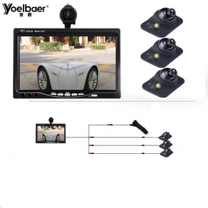 Pantalla LED de 7 pulgadas para coche, cámara de visión lateral, zonas ciegas, sistema de Monitor de cámara de marcha atrás - Product Image 1