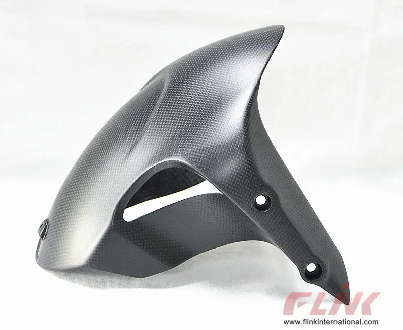 คาร์บอนไฟเบอร์ด้านหน้า Fender Mudguard Matte Finish สำหรับ DUCATI Diavel 2011 - 2013 11 12 13