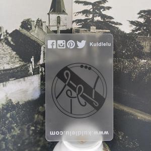 定制标志透明塑料PVC访问名片/名片