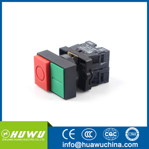 HUAWU XB2-EL8425 NO NCダブルヘッドボタンスプリングリターン、マークラッチ付きプッシュボタンスイッチ、シンボル付き - Product Image 3
