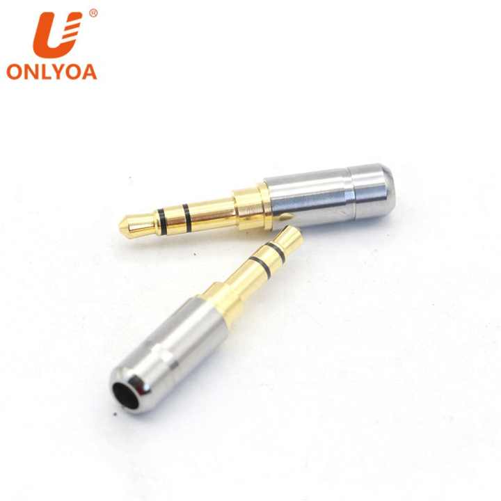 ONLYOA Vendite Calde A Buon Mercato Commerci All'ingrosso Della Cuffia di 3.5mm mini jack stereo audio jack microfono Maschio della Spina di Jack Audio Connettore FAI DA TE