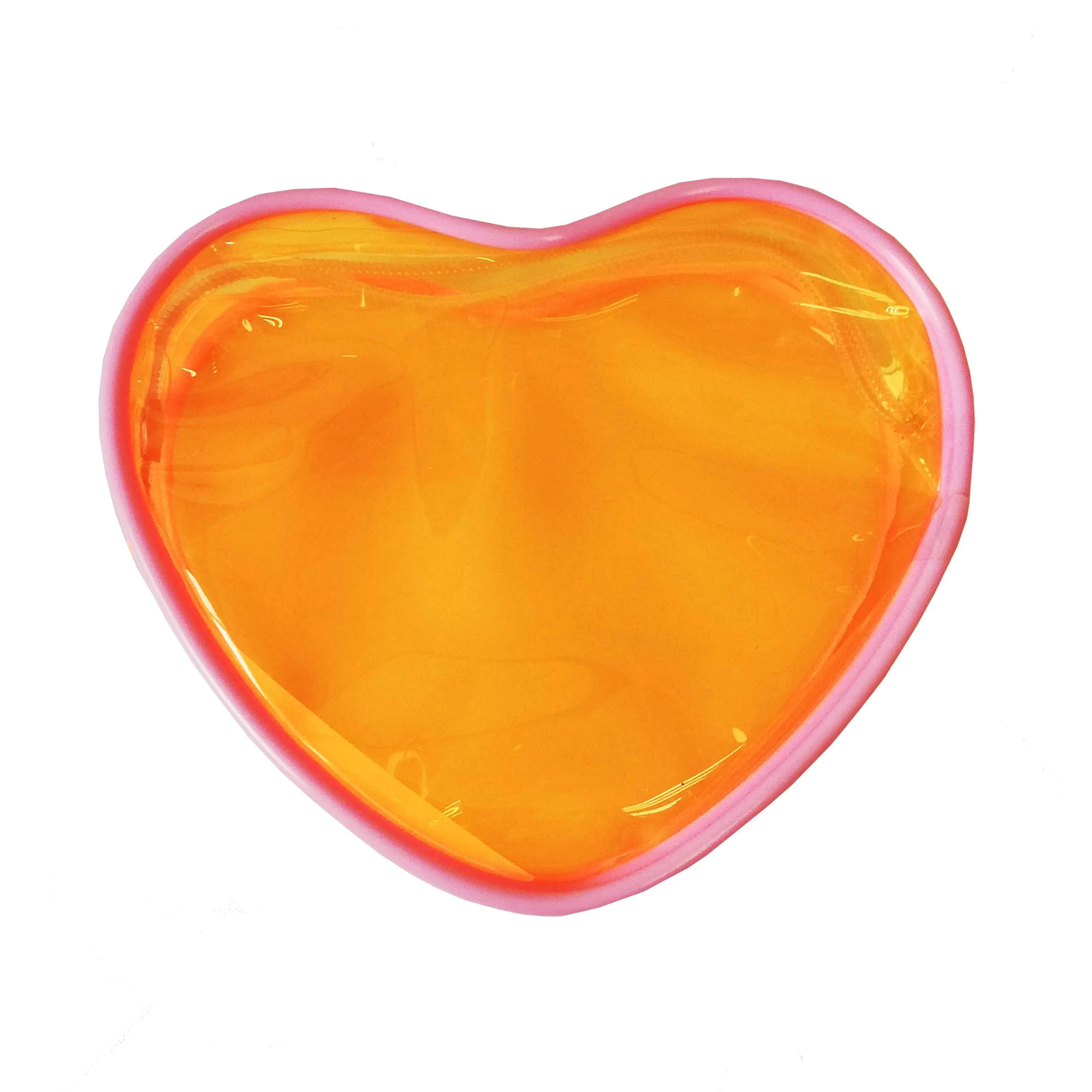 Trung Quốc đáng tin cậy Nhà Máy Giá tùy chỉnh rõ ràng EVA trái tim đóng gói Pouch PVC nhựa nhỏ hình trái tim túi cho khuyến mãi