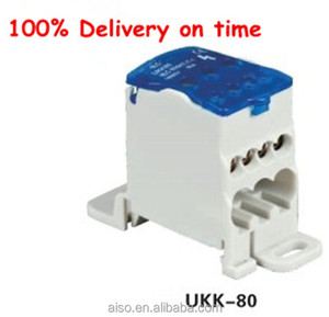 Wenzhou Kaynağı <span class=keywords><strong>80A</strong></span> Elektrik Bara Terminal Bloğu/Terminal Bloğu Stoper