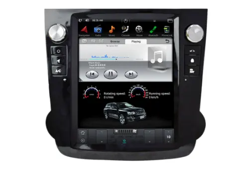 Pemutar Audio Mobil Layar Vertikal 10.4 Inci, DVD GPS Mobil Android 1024*768, Radio Navigasi GPS, Pemutar Audio untuk Honda CRV 2009-2012