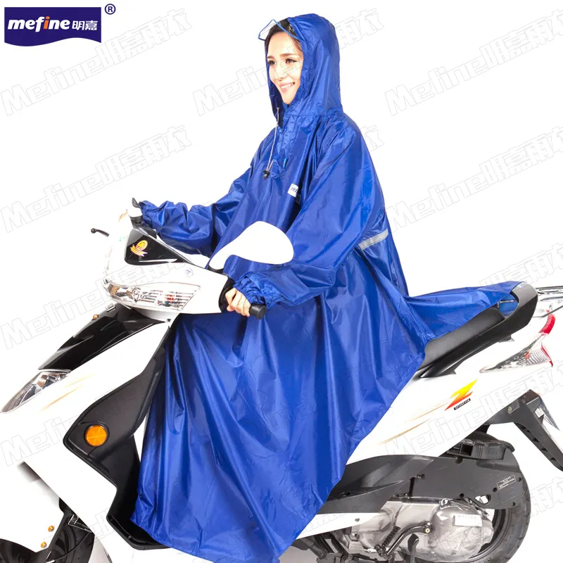 Nuovo Arrivo Striscia Riflettente Bici Elettrica E Moto Blu Pioggia Poncho impermeabile Moto Impermeabile Per Moto Rider