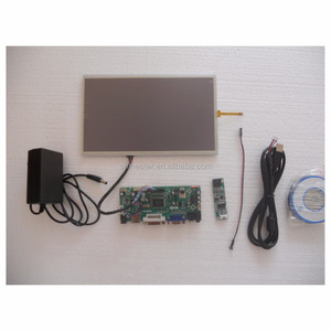 Marco abierto, monitor de pantalla de 10,1 pulgadas LCD, compatible con VGA, puertos de audio HD DVI con pantalla táctil USB, resistivo de 4 líneas, 1366x768 - Product Image 1